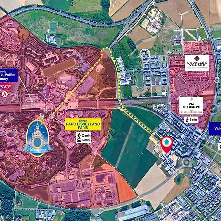 Disneyland-Paris 4 Pers, Parking, Wifi, Chessy  Exterior foto